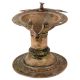 Brass Samai Oil Lamp Dhokra Tribal Oil Lamp With Peacock