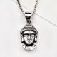 92.5 Sterling Silver Gautam Buddha Face Pendant For Men And Women