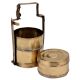 Handcrafted Brass Three Compartment Tiffin Box
