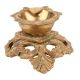 Brass oil Lamp Festival Diya On Raised Engraved Design