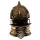 Small Brass Oil Lamp With Intricate Carvings