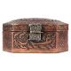 Copper Eight Sided Storage Box With Arabic Inscription