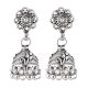 92.5 Sterling Silver Flower Jhumkis Silver Chandelier Earrings