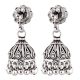 92.5 Sterling Traditional Floral Stud Earrings Jhumkis