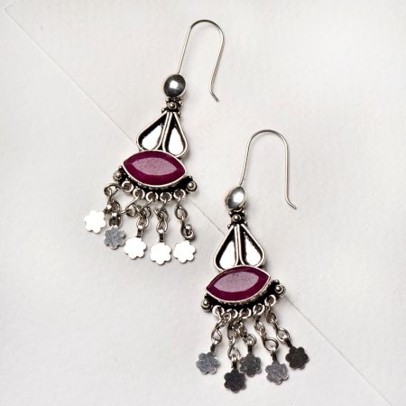 92.5 Sterling Silver Earrings Fashionable Cocktail Chandelier Earrings