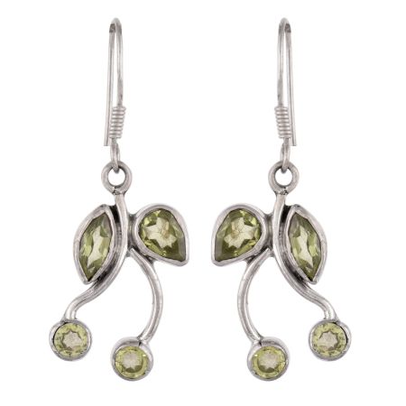 92.5 Sterling Silver Stud Earrings With Round Topaz Encrusted In Squared Frame