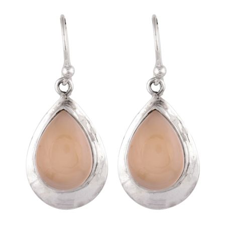 92.5 Sterling Silver Earrings Multi Colored Stone Dangler Earrings