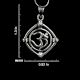 92.5 Sterling Silver Pendant Sanskrit Om Symbol Shiva's Mantra
