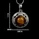 92.5 Sterling Silver Pendant Tiger eye Traditional Pendant