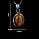 925 Sterling Silver Gemstone Handmade Pendant Decorative Border