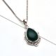 92.5 Sterling Silver Pendant Studded With Tear drop Shaped pendant
