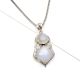 92.5 Sterling Silver Moonstone Pendant Unique Statement Pendant