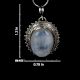 Handmade 92.5 Sterling Silver Blue Flash Moonstone Pendant