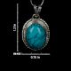 92.5 Sterling  Silver Turquoise All Season Pendant for Women