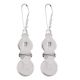 92.5 Sterling Silver Earrings Amazonite Stone In Oval And Round Shape In Bezel Setting Dangler Earrings