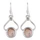 92.5 Sterling Silver Earrings Single Oval Moonstone Drop Earrings For Girls