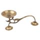 Small Brass Oil Lamp With One Face Worship Diya