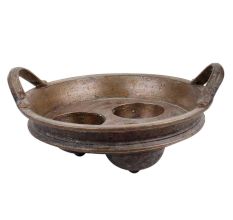 South indian Brass Pot Cooking Appam Three Cavity Kitchenware