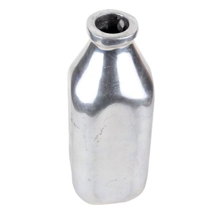 Silver Aluminum Bottle For Storage And Decoration