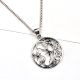 92.5 Sterling Silver Pendant Moon Stars And Tree Of life Roots Design