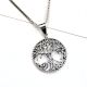 92.5 Sterling Silver Pedant Tree Of Life With Hanging Fruits Design