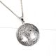 92.5 Sterling Silver Pendant Engraved Celtic  Tree of Life