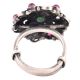92.5 Sterling Silver Ring Traditional Stoned Delight Party Wear Ring (Free Size)