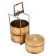 Brass Tiffin Box Thee Tier Containers For Home Decoration