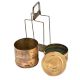 Traditional Brass Tiffin Box With Three Containers