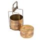 Traditional Brass Tiffin Box With Three Containers