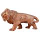 Aluminum Metal Based Roaring Lion Statue With Copper Finish