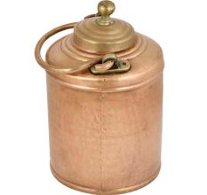 Brass Milk Pot Hammered Design Small Lid With Finial