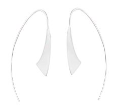 92.5 Sterling Silver Earrings Long Geometric Drop earrings