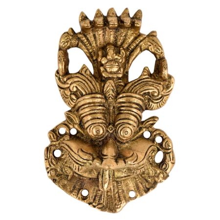 Brass Fierce Monster Face Wall Hanging For Home Decoration