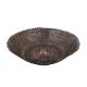 Handmade Copper Bowl Engraved Floral Scalloped Design