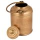 Brass Milk Pot Light Engraved With Circular Lines And Owner name