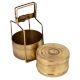Traditional Two Tier Brass Tiffin Box Indian Kitchen