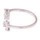 Adjustable Bowtie 92.5 Sterling Silver Toe Ring American Diamonds studded women jewelry (Pair)
