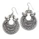 Tribal Hinged 92.5 Sterling Silver Filigree Earring  For women