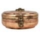Engraved Brass Round Tiffin Box Tribal Style Gifting Box