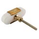 White Oval Golden Stone Dresser Knobs