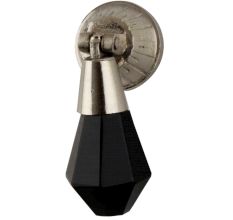 Black Octagon Glass Pull Cabinet Knob Online