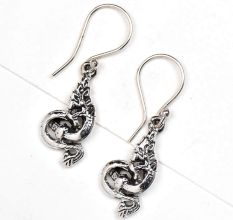 Dragon Charm 92.5 Sterling silver Earrings