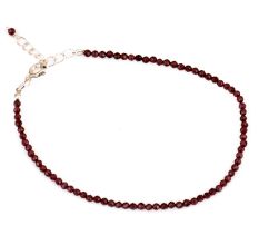 Natural Faceted Garnet Bead Bracelets For Women
