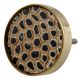 Round Animal Print Horn Brass Cabinet Knobs