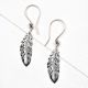Long leaf 92.5 Sterling silver daily Wear earrings