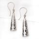 Drop Cone Triangular 92.5 Sterling Silver Earrings