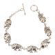 Elephant Charms 92.5 Sterling Silver Bracelet For Women