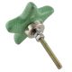 Green Star Crackle Ceramic Knob