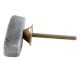 Oval Grey Stone with Brass Plates Knobs